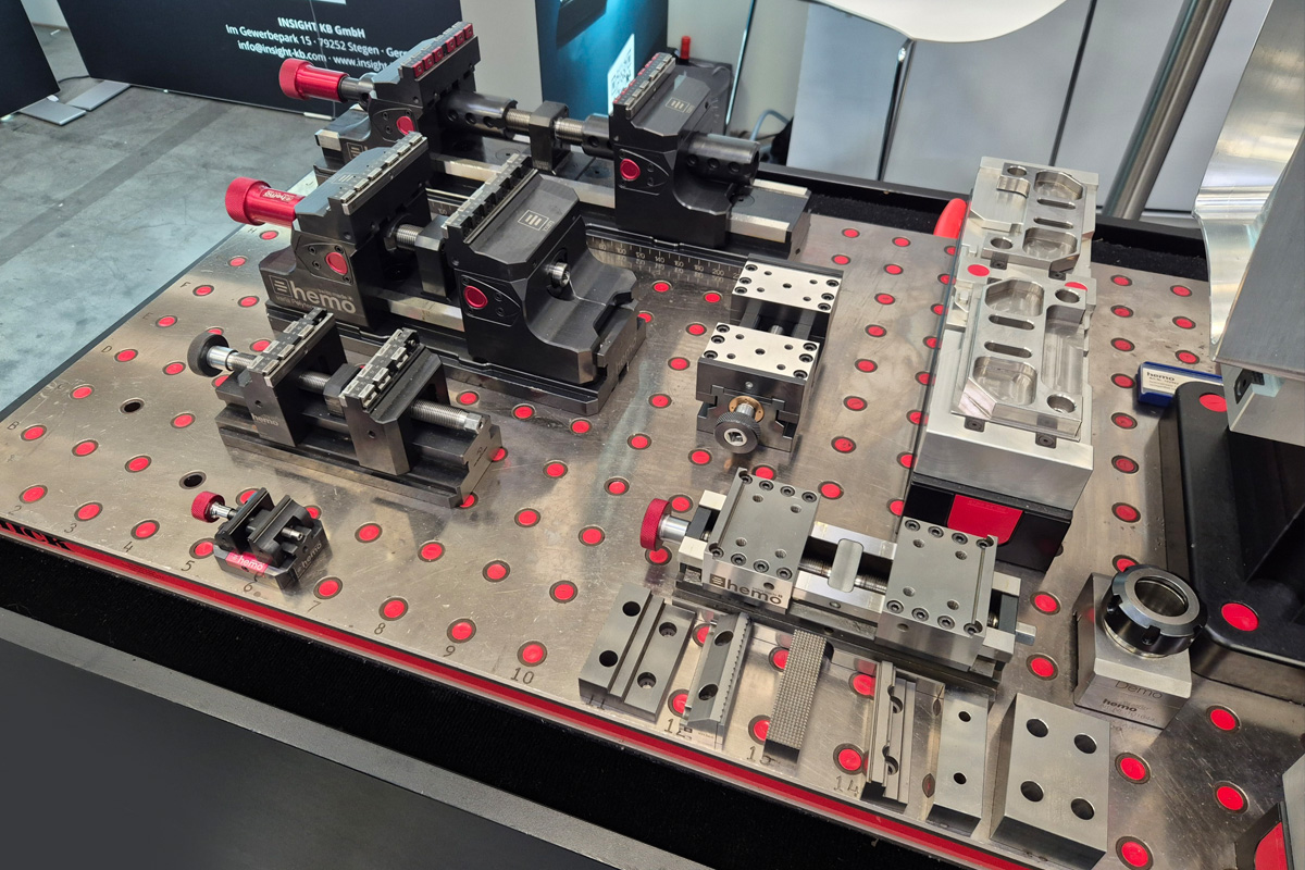 CHICK-Spannsysteme Messestand Walter Bautz auf der GROB-Hausmesse